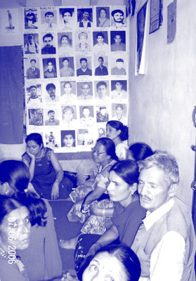 Families of the disappeared in Nepal seek solidarity with AFAD.